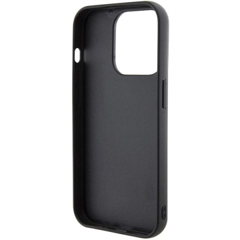 Etui Karl Lagerfeld Gripstand Saffiano Karl&Choupette Pins na iPhone 15 Pro Max - czarne Etui Karl Lagerfeld Gripstand Saffiano Karl&Choupette Pins na iPhone 15 Pro Max - czarne
