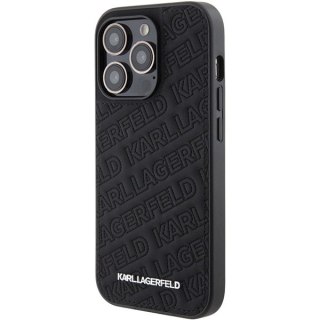 Etui Karl Lagerfeld Quilted K Pattern na iPhone 15 Pro Max - czarne