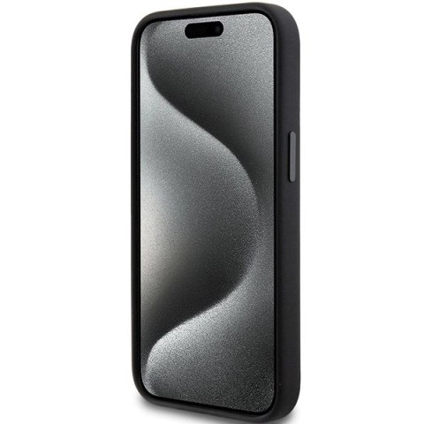 Etui Karl Lagerfeld Silicone Choupette Metal Pin na iPhone 15 Plus / 14 Plus - czarne