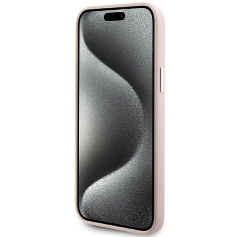 Etui Karl Lagerfeld Silicone Choupette Metal Pin na iPhone 15 Plus / 14 Plus - różowe Etui Karl Lagerfeld Silicone Choupette Metal Pin na iPhone 15 Plus / 14 Plus - różowe