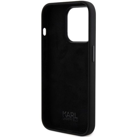 Etui Karl Lagerfeld Silicone Karl&Choupette Head na iPhone 15 Pro Max - czarne Etui Karl Lagerfeld Silicone Karl&Choupette Head na iPhone 15 Pro Max - czarne