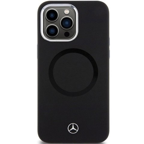 Etui Mercedes Silicone Bicolor MagSafe na iPhone 15 Pro Max - czarne Etui Mercedes Silicone Bicolor MagSafe na iPhone 15 Pro Max - czarne