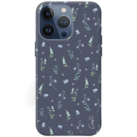 Etui UNIQ Coehl Prairie na iPhone 15 Pro - granatowe Etui UNIQ Coehl Prairie na iPhone 15 Pro - granatowe