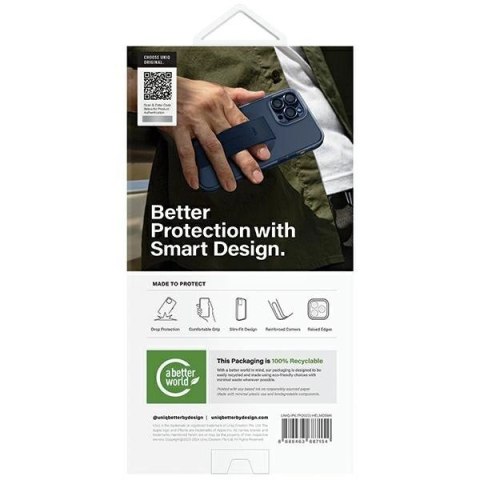 Etui UNIQ Heldro Mag Magclick Charging na iPhone 15 Pro Max - czarne Etui UNIQ Heldro Mag Magclick Charging na iPhone 15 Pro Max - czarne