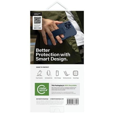 Etui UNIQ Heldro Mag Magclick Charging na iPhone 15 Pro - czarne Etui UNIQ Heldro Mag Magclick Charging na iPhone 15 Pro - czarne
