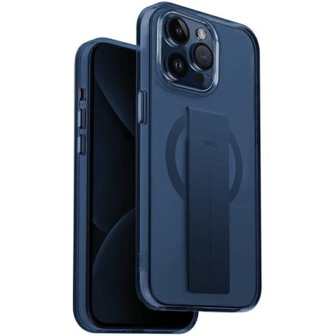 Etui UNIQ Heldro Mag Magclick Charging na iPhone 15 Pro - niebieskie Etui UNIQ Heldro Mag Magclick Charging na iPhone 15 Pro - niebieskie