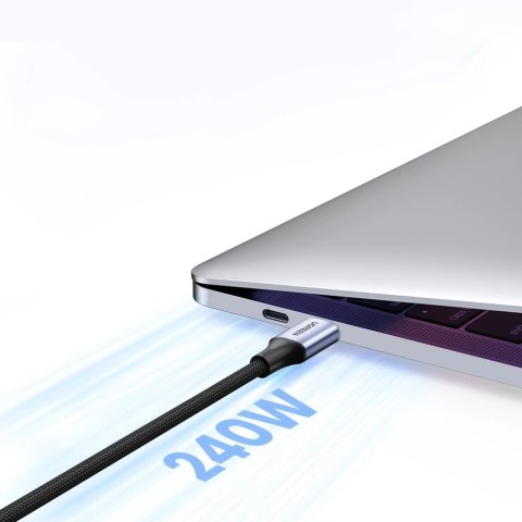 Kabel Ugreen US535 USB-C / USB-C PD 240W 5A 1m - szary Kabel Ugreen US535 USB-C / USB-C PD 240W 5A 1m - szary