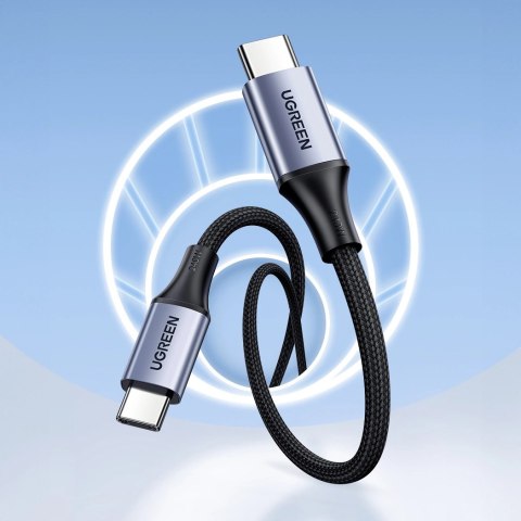 Kabel Ugreen US535 USB-C / USB-C PD 240W 5A 1m - szary Kabel Ugreen US535 USB-C / USB-C PD 240W 5A 1m - szary