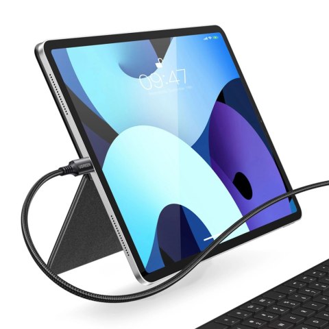 Kabel Ugreen US555 100W USB-C / USB-C PD 3 m - szary Kabel Ugreen US555 100W USB-C / USB-C PD 3 m - szary