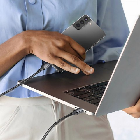 Kabel Ugreen US555 100W USB-C / USB-C PD 3 m - szary Kabel Ugreen US555 100W USB-C / USB-C PD 3 m - szary