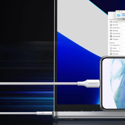 Kabel Ugreen US557 USB-C / USB-C PD 100W 1.5m - biały Kabel Ugreen US557 USB-C / USB-C PD 100W 1.5m - biały