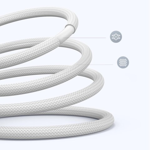 Kabel Ugreen US557 USB-C / USB-C PD 100W 2m - biały Kabel Ugreen US557 USB-C / USB-C PD 100W 2m - biały