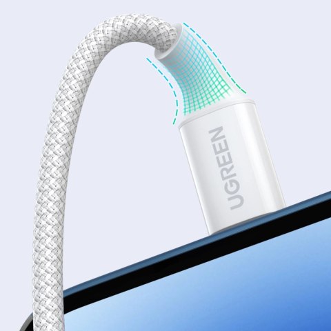 Kabel Ugreen US557 USB-C / USB-C PD 100W 2m - biały Kabel Ugreen US557 USB-C / USB-C PD 100W 2m - biały