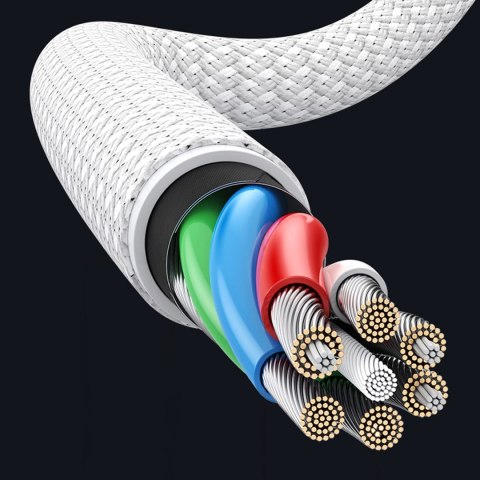 Kabel Ugreen US557 USB-C / USB-C PD 100W 2m - biały Kabel Ugreen US557 USB-C / USB-C PD 100W 2m - biały