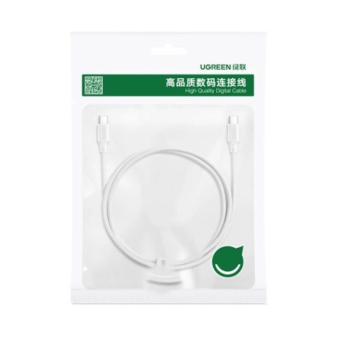 Kabel Ugreen US562 USB-C - USB-C PD QC 100W 480Mb/s 1m - biały Kabel Ugreen US562 USB-C - USB-C PD QC 100W 480Mb/s 1m - biały
