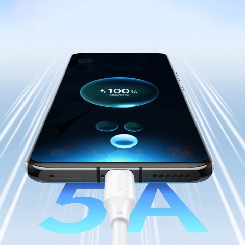 Kabel Ugreen US562 USB-C - USB-C PD QC 100W 480Mb/s 1m - biały Kabel Ugreen US562 USB-C - USB-C PD QC 100W 480Mb/s 1m - biały