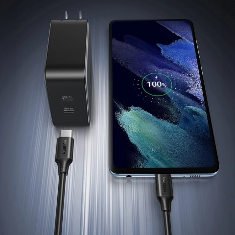 Kabel Ugreen US562 USB-C - USB-C PD QC 100W 5A 480Mb/s 1,5m - czarny Kabel Ugreen US562 USB-C - USB-C PD QC 100W 5A 480Mb/s 1,5m - czarny