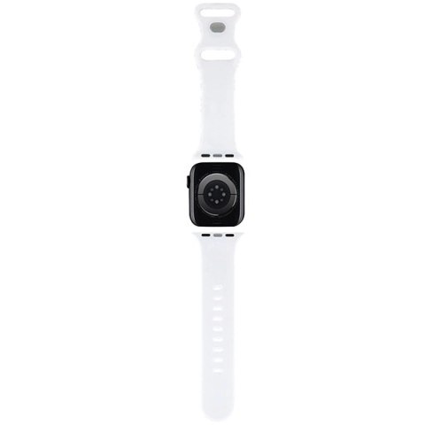 Pasek Hello Kitty Silicone Heads & Stripes na Apple Watch 38/40/41mm - czarny Pasek Hello Kitty Silicone Heads & Stripes na Apple Watch 38/40/41mm - czarny