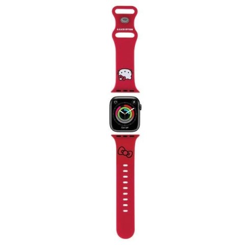 Pasek Hello Kitty Silicone Kitty Head na Apple Watch 38/40/41mm - czerwony Pasek Hello Kitty Silicone Kitty Head na Apple Watch 38/40/41mm - czerwony