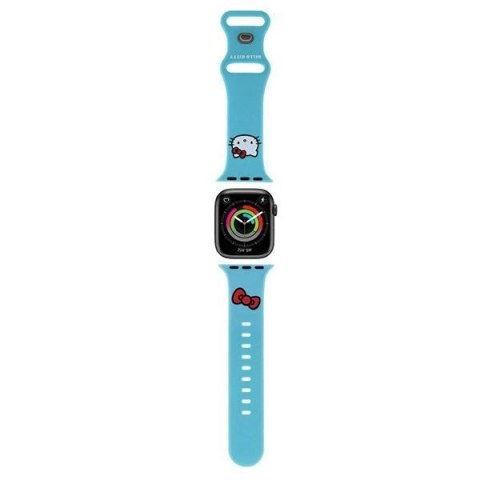 Pasek Hello Kitty Silicone Kitty Head na Apple Watch 38/40/41mm - niebieski Pasek Hello Kitty Silicone Kitty Head na Apple Watch 38/40/41mm - niebieski