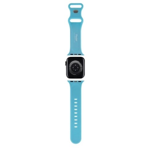Pasek Hello Kitty Silicone Kitty Head na Apple Watch 38/40/41mm - niebieski Pasek Hello Kitty Silicone Kitty Head na Apple Watch 38/40/41mm - niebieski