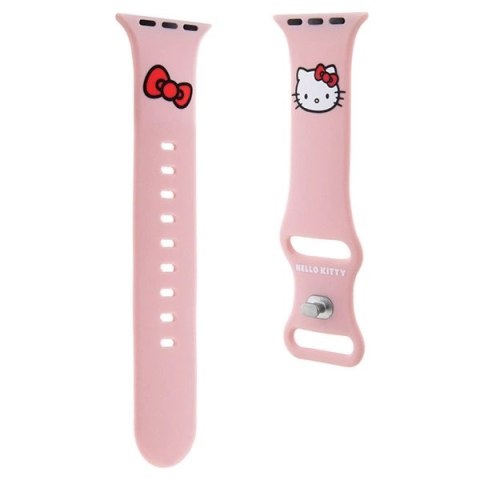 Pasek Hello Kitty Silicone Kitty Head na Apple Watch 38/40/41mm - różowy Pasek Hello Kitty Silicone Kitty Head na Apple Watch 38/40/41mm - różowy