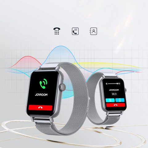 Smartwatch Joyroom Fit-Life JR-FT5 z funkcją odbierania połączeń / ochroną IP68 - srebrny Smartwatch Joyroom Fit-Life JR-FT5 z funkcją odbierania połączeń / ochroną IP68 - srebrny