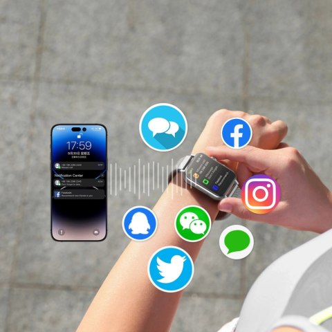 Smartwatch Joyroom Fit-Life JR-FT5 z funkcją odbierania połączeń / ochroną IP68 - srebrny Smartwatch Joyroom Fit-Life JR-FT5 z funkcją odbierania połączeń / ochroną IP68 - srebrny