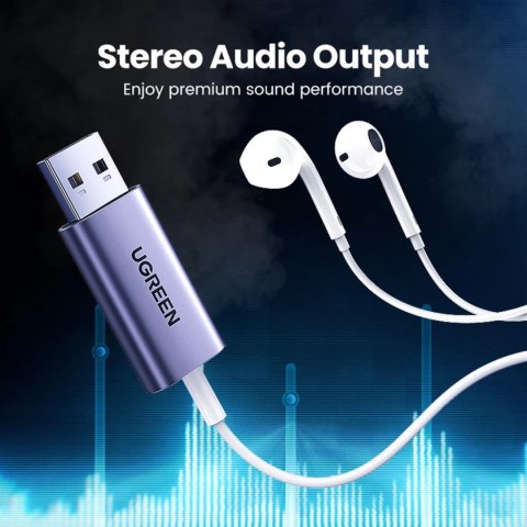 Adapter audio Ugreen CM383 - szary Adapter audio Ugreen CM383 - szary