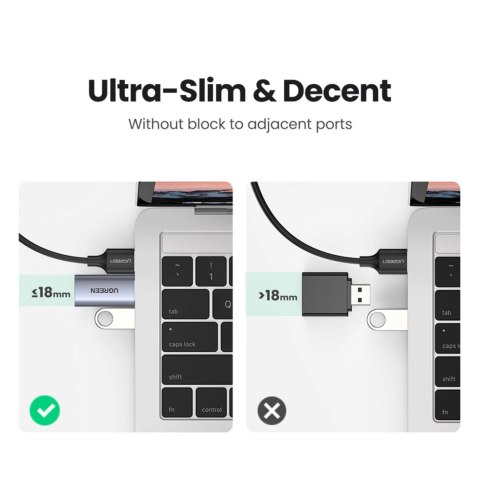 Adapter audio Ugreen CM383 - szary Adapter audio Ugreen CM383 - szary