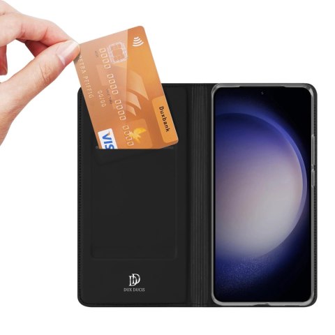 Etui Dux Ducis Skin Pro do Samsung S24+ z klapką - czarne Etui Dux Ducis Skin Pro do Samsung S24+ z klapką - czarne