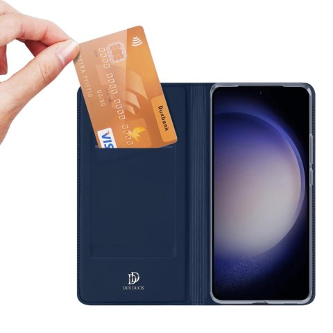 Etui Dux Ducis Skin Pro do Samsung S24+ z klapką - niebieskie Etui Dux Ducis Skin Pro do Samsung S24+ z klapką - niebieskie