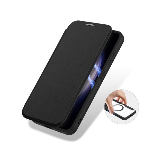 Etui Dux Ducis Skin X Pro na Samsung Galaxy S24 z MagSafe i klapką - czarne
