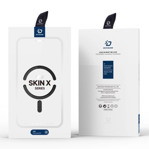 Etui Dux Ducis Skin X Pro na Samsung Galaxy S24 z MagSafe i klapką - czarne