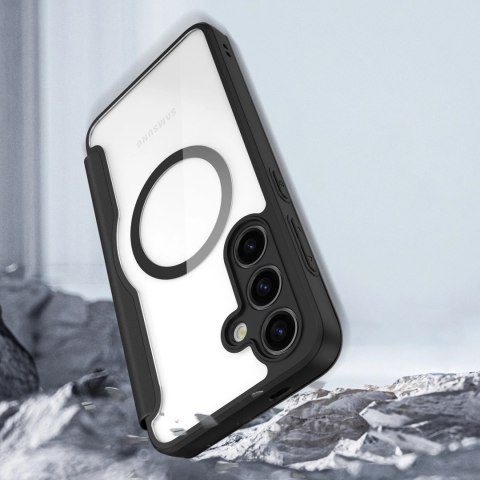 Etui Dux Ducis Skin X Pro na Samsung Galaxy S24+ z MagSafe i klapką - czarne