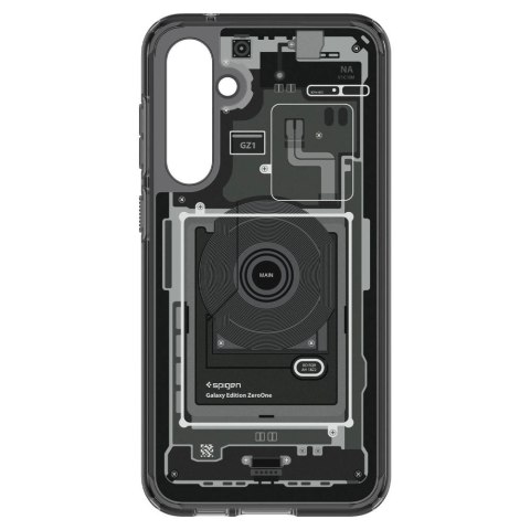 Etui Spigen Ultra Hybrid na Samsung Galaxy S23 FE - ciemnoszare (wzór Zero One) Etui Spigen Ultra Hybrid na Samsung Galaxy S23 FE - ciemnoszare (wzór Zero One)