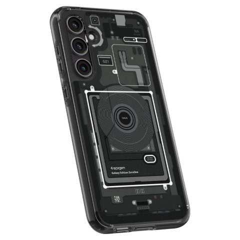 Etui Spigen Ultra Hybrid na Samsung Galaxy S23 FE - ciemnoszare (wzór Zero One) Etui Spigen Ultra Hybrid na Samsung Galaxy S23 FE - ciemnoszare (wzór Zero One)