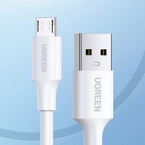Kabel Ugreen US289 60141 micro USB / USB-A 1m - biały Kabel Ugreen US289 60141 micro USB / USB-A 1m - biały