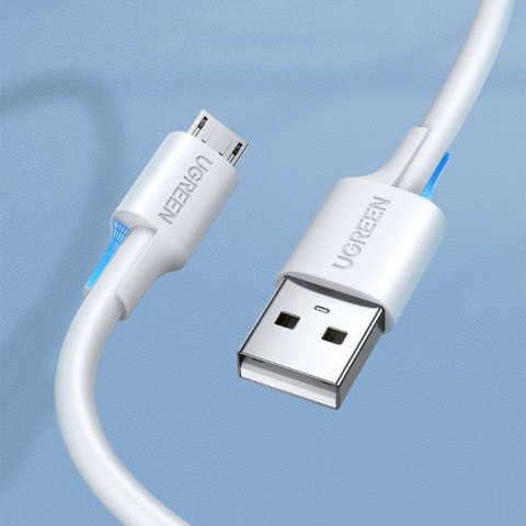Kabel Ugreen US289 60141 micro USB / USB-A 1m - biały Kabel Ugreen US289 60141 micro USB / USB-A 1m - biały