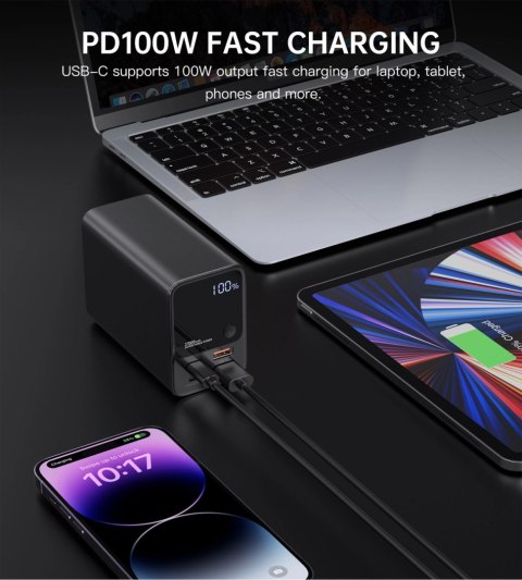 Powerbank Choetech B635BK 2xUSB-A / 2xUSB-C 27000mAh - czarny Powerbank Choetech B635BK 2xUSB-A / 2xUSB-C 27000mAh - czarny