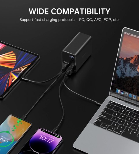Powerbank Choetech B635BK 2xUSB-A / 2xUSB-C 27000mAh - czarny Powerbank Choetech B635BK 2xUSB-A / 2xUSB-C 27000mAh - czarny