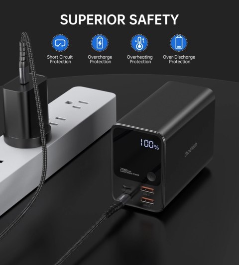 Powerbank Choetech B635BK 2xUSB-A / 2xUSB-C 27000mAh - czarny Powerbank Choetech B635BK 2xUSB-A / 2xUSB-C 27000mAh - czarny