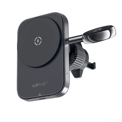 Uchwyt samochodowy Acefast D18 z ładowarką indukcyjną MagSafe / Qi + kabel USB-A USB-C - czarny Uchwyt samochodowy Acefast D18 z ładowarką indukcyjną MagSafe / Qi + kabel USB-A USB-C - czarny