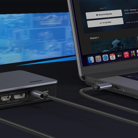 Wielofunkcyjny adapter Ugreen CM615 USB-C - szary Wielofunkcyjny adapter Ugreen CM615 USB-C - szary