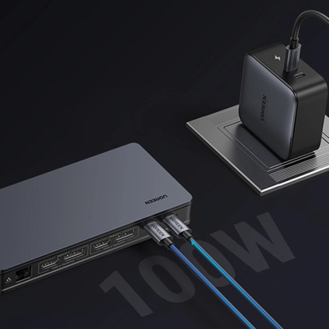 Wielofunkcyjny adapter Ugreen CM615 USB-C - szary Wielofunkcyjny adapter Ugreen CM615 USB-C - szary