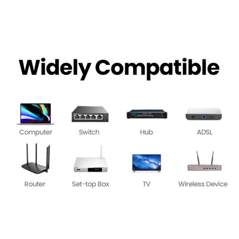 Złączka NW116 do kabli sieciowych skrętki RJ45 Cat. 5e/6 do 100m 1Gb/s - biała Złączka NW116 do kabli sieciowych skrętki RJ45 Cat. 5e/6 do 100m 1Gb/s - biała