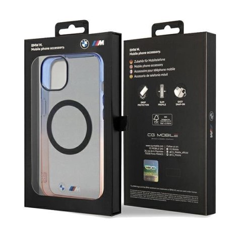 Etui BMW Gradient Bumper MagSafe na iPhone 15 Plus / 14 Plus - szare Etui BMW Gradient Bumper MagSafe na iPhone 15 Plus / 14 Plus - szare