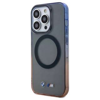 Etui BMW Gradient Bumper MagSafe na iPhone 15 Pro Max - szare