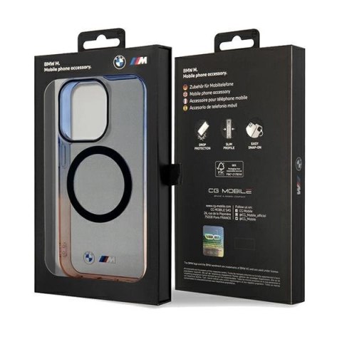 Etui BMW Gradient Bumper MagSafe na iPhone 15 Pro Max - szare Etui BMW Gradient Bumper MagSafe na iPhone 15 Pro Max - szare