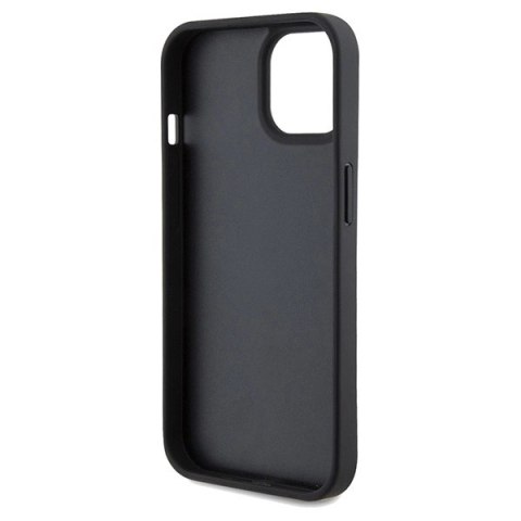 Etui Ferrari Perforated Waves Metal Logo na iPhone 15 / 14 / 13 - czarne Etui Ferrari Perforated Waves Metal Logo na iPhone 15 / 14 / 13 - czarne